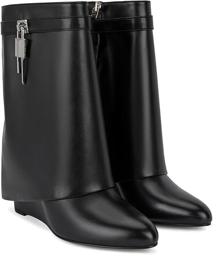 EMERSON BLACK SHORT BOOTS