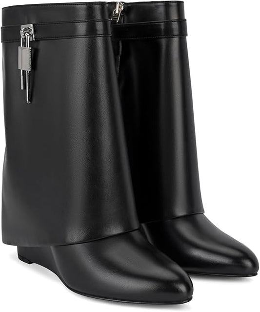 EMERSON BLACK SHORT BOOTS
