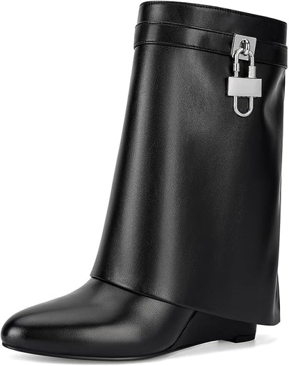 EMERSON BLACK SHORT BOOTS