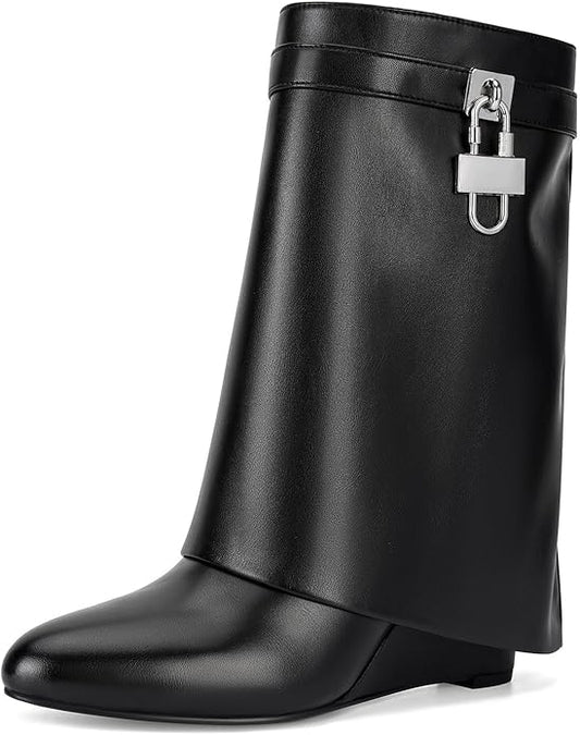 EMERSON BLACK SHORT BOOTS